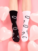 Black & White Hearts - Socks Good Mood